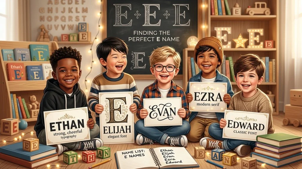 boy names starting with e